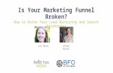 Is Your Marketing Funnel Broken?: Uniting Lead Nurturing & Search Strategies