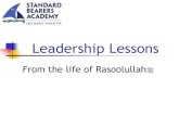 Leadership lessons from the life of Rasoolullah(s) by Mirza Yawar Baig