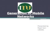 Generation of mobile networks