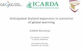 THEME – 1 Anticipated dryland expansion in scenarios of global warming