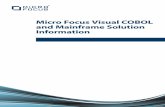 Micro focus visual cobol & mainframe solution information