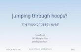 Jumping thru hoops, 02.08.2016 (with Disclosure slide)