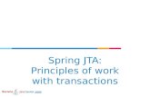 [Java eeconf 2016] spring jta  principles of work with transactions. Dmytro Sokolov