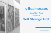 5 Businesses You Can Run From a Self Storage Unit