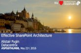 Effective SharePoint Architecture - SharePoint Saturday Stockholm 2016
