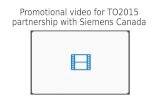 Promotional video for TO2015 partnership with Siemens Canada 1