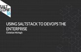 Using SaltStack to DevOps the enterprise