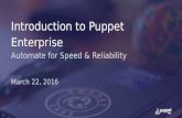 Intro to Puppet Enterprise