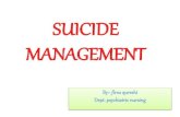 Management of suicidal patient