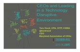 CEOs and Leading Technology in A Disruptive Environment ASAE #TECH15