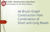 de Bruijn Graph Construction from Combination of Short and Long Reads