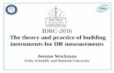 IRDC Theory and practice of building instruments for diffuse reflectance measurements