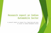 Research report on Indian Automobile Sector