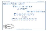 SCIENCE and EDUCATION a NEW DIMENSION PEDAGOGY and PSYCHOLOGY Issue 22