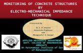Monitoring of concrete structures by electro mechanical impedance technique
