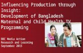 FoME Symposium 2015 | Workshop 9: Story-telling and other New Methods of Evaluation | Sally Gowland: Influencing Prdouction through Insight: Development of Bangladesh Maternal and