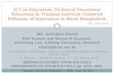 ICT IN EDUCATION: SECONDARY TECHNICAL VOCATIONAL EDUCATION AND TRAINING INSTITUTE CENTERED DIFFUSION OF INNOVATION IN RURAL BANGLADESH