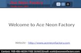 Custom neon signs  aceneon factory.com