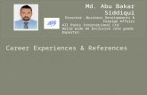 Career Experiences & References