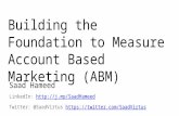 Building the Foundation to Measure Account Based Marketing