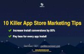 10 Killer App Store Marketing Tips