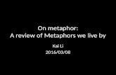 On metaphor: a book review of Metaphors we live by