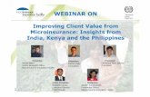 Webinar slides on Improving client value from microinsurance
