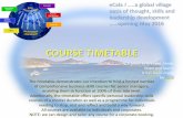 IPMS Global eCALA ! Course timetable and design