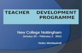 Teacher    development   programme