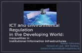 ICT and Environmental Regulation in the Developing World: Inequalities in Institutional Information Infrastructures