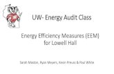 UW- Energy Audit Class Lowell Hall TeamB 080715