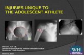 Injuries Unique to the Adolescent Athlete - Westchester Health Pediatrics