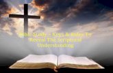 Bible Study Keys & Rules To Reveal The Scriptural Understanding