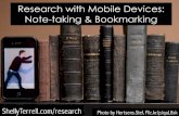 Mobile Research: Notetaking and Bookmarking