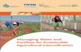 Managing Water and Fertilizer for Sustainable Agricultural ...