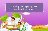 speaking -the expressions of accepting and declining an invitation