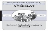 2015 NYSESLAT School Administrator's Manual