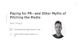 SPARK 2016:  Paying for PR—and Other Myths of Pitching the Media