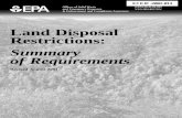 Land Disposal Restrictions: Summary of Requirements (PDF)