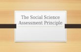 Social Science Assessment Principles
