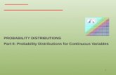 Probability Distributions for Continuous Variables