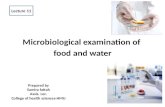 Microbiological examination of food