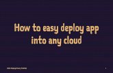 How to easy deploy app into any cloud