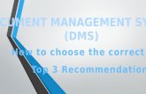 How to choose a Document Management System (DMS)