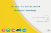 10 Tools that Every Content Marketer Should Use
