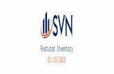 SVN Live™ Open Sales Call Featured Properties 1-19-16
