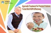 Ayurvedic Treatment For Prostate Problems To Get Rid Of BPH Effectively