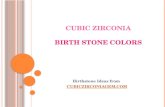 Cubic Zirconia Birthstone Colors