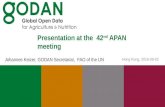 GODAN presentation at the 42nd APAN meeting