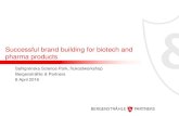 Successful brand building for biotech and pharma products